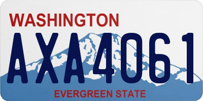 WA license plate AXA4061