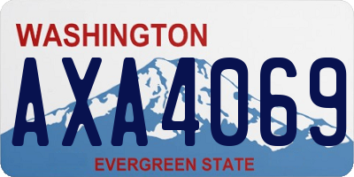 WA license plate AXA4069