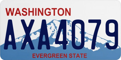 WA license plate AXA4079