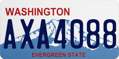 WA license plate AXA4088
