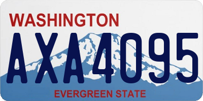 WA license plate AXA4095