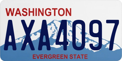 WA license plate AXA4097