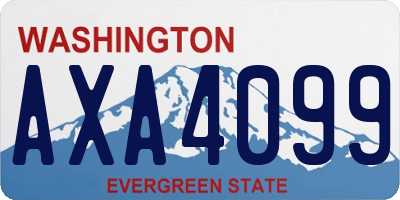WA license plate AXA4099