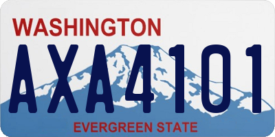 WA license plate AXA4101