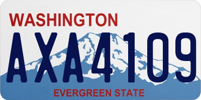 WA license plate AXA4109