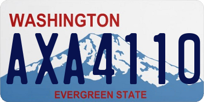 WA license plate AXA4110