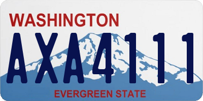 WA license plate AXA4111