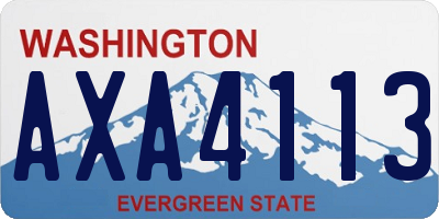 WA license plate AXA4113