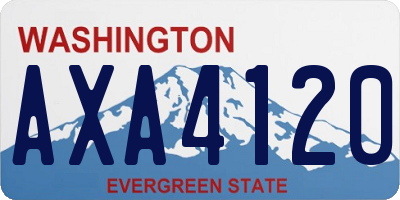 WA license plate AXA4120