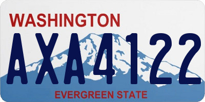 WA license plate AXA4122