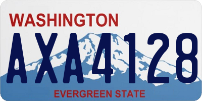 WA license plate AXA4128