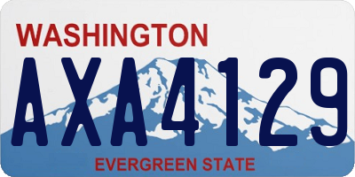 WA license plate AXA4129