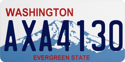 WA license plate AXA4130