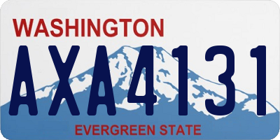 WA license plate AXA4131