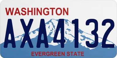 WA license plate AXA4132