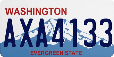 WA license plate AXA4133