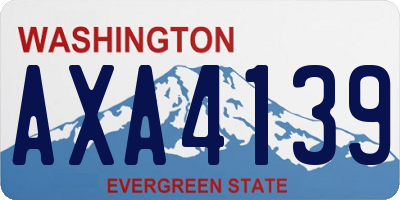 WA license plate AXA4139