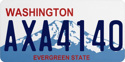 WA license plate AXA4140