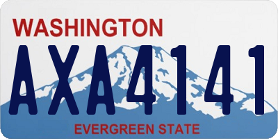WA license plate AXA4141