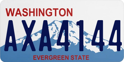 WA license plate AXA4144