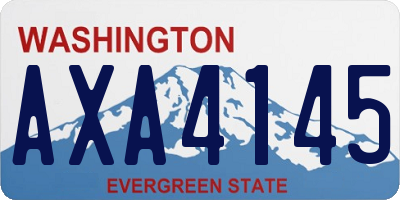 WA license plate AXA4145