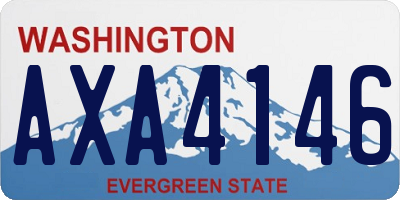 WA license plate AXA4146