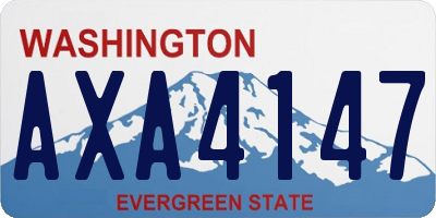 WA license plate AXA4147