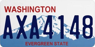 WA license plate AXA4148