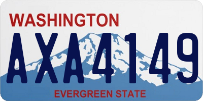 WA license plate AXA4149