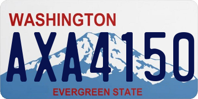 WA license plate AXA4150