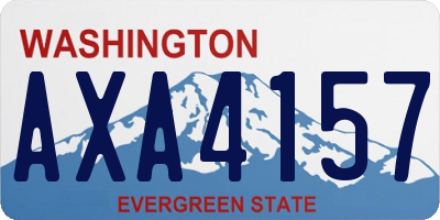 WA license plate AXA4157