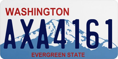 WA license plate AXA4161