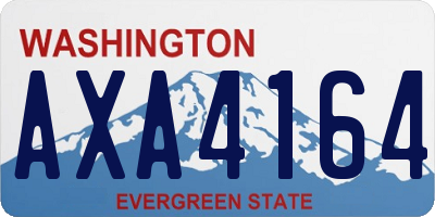 WA license plate AXA4164