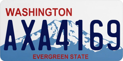 WA license plate AXA4169