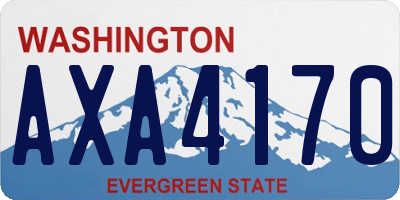 WA license plate AXA4170