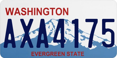 WA license plate AXA4175