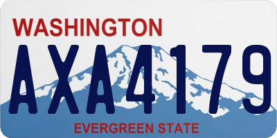 WA license plate AXA4179