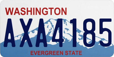 WA license plate AXA4185