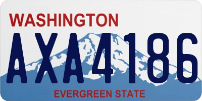 WA license plate AXA4186