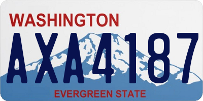 WA license plate AXA4187