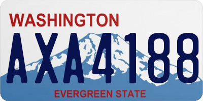 WA license plate AXA4188
