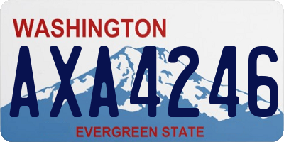WA license plate AXA4246
