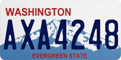 WA license plate AXA4248