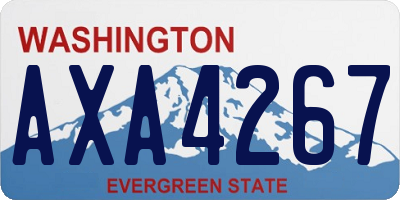 WA license plate AXA4267