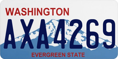 WA license plate AXA4269