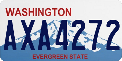 WA license plate AXA4272