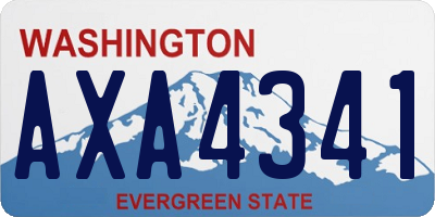 WA license plate AXA4341