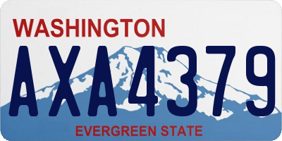 WA license plate AXA4379