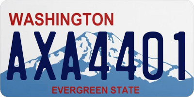 WA license plate AXA4401