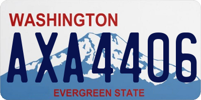 WA license plate AXA4406